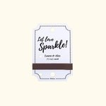 Personalised Rustic Sparkler Tags Wedding Send-Off Tags with Match Holder 25 PCS Birthday Party Supplies  Anniversary Engagement Gift
