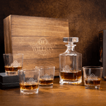 Personalised Vintage Frame Whiskey Decanter with Name and Initial Home Decor Father's Day Christmas Gift for Fathers