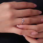 Personalized Marquise Birthstone Ring Dainty Jewelry Birthday Valentine's Day Anniversary Gift for Women