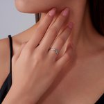 Personalized Marquise Birthstone Ring Dainty Jewelry Birthday Valentine's Day Anniversary Gift for Women