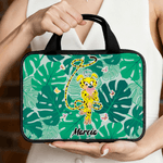 Gepersonaliseerd geelgestippeld luipaard Marsupilami Bijbel Opbergtasje Doopgeschenk voor Christelijke Familie Vrienden | Callie × Marsupilami®