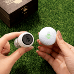 Elementos de golf personalizados Sello de bola de golf con inicial y caja de madera Accesorios de golf Regalo deportivo de cumpleaños para jugadores de golf