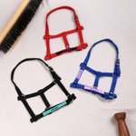 Personalised Soft Multicolour Horse Halter Noseband Protector Cover with Embroidered Text Equestrian Accessories Birthday Gift for Horse Lovers
