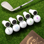 Elementos de golf personalizados Sello de bola de golf con inicial y caja de madera Accesorios de golf Regalo deportivo de cumpleaños para jugadores de golf