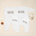 Personalized 100% Cotton Soft Baby Romper Hat Blanket with Embroidered Name Baby Shower Gift for Newborns New Parents