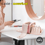 Personalizzato Carino Leopardo a coda lunga Marsupilami Grande borsa per il trucco in pelle PU con porta pennelli per il trucco Regalo di compleanno per le donne | Callie × Marsupilami ®