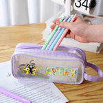 Personalisierte Long-Tailed Marsupilami Mesh Pencil Case mit Namen zurück zu Schule Geschenk für Kinder Studenten | Callie × Marsupilami®