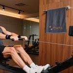 Asciugamano sportivo personalizzato in 100% cotone con nome ricamato multicolore e portatile regalo per amanti del fitness e palestra
