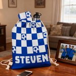 Toalla de playa de secado rápido con nombre y estampado de bolas personalizado Regalo de cumpleaños esencial para un amigo de la familia amante de los deportes de bolas