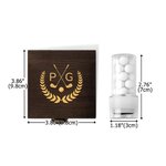 Elementos de golf personalizados Sello de bola de golf con inicial y caja de madera Accesorios de golf Regalo deportivo de cumpleaños para jugadores de golf