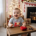 T-shirt pour enfant avec nom et texte Cadeau d'anniversaire et de Saint-Valentin pour bébé garçon fille