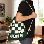 Toalla de playa de secado rápido con nombre y estampado de bolas personalizado Regalo de cumpleaños esencial para un amigo de la familia amante de los deportes de bolas