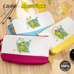 Personalized Yellow-Spotted Leopard Marsupilami Canvas Cosmetic Bag with Name and Pattern Birthday Gift for Women | Callie × Marsupilami®