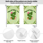 Personalized Lucky Shamrock Beer Mug Initial Garden Flag Outdoor Decor St. Patrick's Day Gift for Family Friends