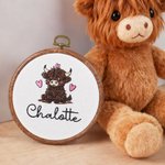 Personlig gåsebjørn kanin brodert navn ornament barnehage dekor bursdag baby shower gave til baby nyfødt