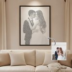 Gepersonaliseerd Romantisch Huwelijk Songteksten Portret Canvas Schilderen Valentijnsdag Verjaardagscadeau voor geliefden koppels