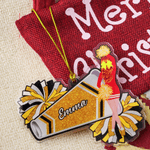 Personalized Cartoon Cheerleading Character Acrylic Ornament with Name Tree Decor Christmas Gift for Cheerleaders