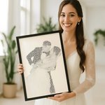 Gepersonaliseerd Romantisch Huwelijk Songteksten Portret Canvas Schilderen Valentijnsdag Verjaardagscadeau voor geliefden koppels