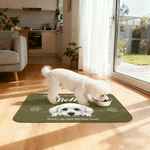 Gepersonaliseerde Schattige Realistische Hond Waterdichte Voerbak met Naam en Rubberen Steun Verjaardagscadeau voor Hondenbezitters
