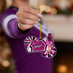 Personalized Cartoon Cheerleading Character Acrylic Ornament with Name Tree Decor Christmas Gift for Cheerleaders