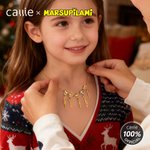 Collar personalizado de Marsupilami de cola larga 1-5 Colgantes de Marsupilami con nombre Regalo de Navidad para niñas Mujeres | Callie × Marsupilami