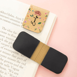 Personalisierte Geburt Blume Floral PU Leder magnetische Lesezeichen Clip mit Namen Lesen Zubehör täglichen Gebrauch Geburtstag Geschenk für Bücherwürmer Bibliothekare