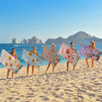 Personalized Watercolour Birth Flower Quick-Dry Microfiber Beach Towel with Name Beach Party Birthday Gift for Girls