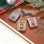 Segnalibro magnetico personalizzato in PU con personaggio nome e testo regalo di compleanno o Natale per amici e amanti dei libri