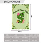 Personalized Lucky Shamrock Beer Mug Initial Garden Flag Outdoor Decor St. Patrick's Day Gift for Family Friends