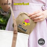 Gepersonaliseerd Cartoon Marsupilami Vierkant Corduroy Make-up Tasje met Naam Verjaardagscadeau voor Vrouwen | Callie × Marsupilami®