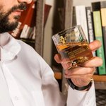 Personalised Funny Prescription Bourbon Whiskey Glasses and Slate Coaster with Name Father's Day Birthday Gift for Grandpa Dad
