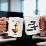 Personlig Humor Chicken Crossword Game 11 oz 15 oz Keramisk krus med tekst Team Bursdagsgave til kolleger Venner