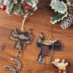 Personalisierte Pferdesattel Acryl Ornament mit Namen Home Decor Weihnachten Geburtstag Jahrestag Geschenk für Pferdeliebhaber Pferdesportler