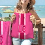Personalized Multicolour Shadow Monogram Stripe Beach Drawstring Bag Summer Vacation Travel Essentials Birthday Gift for Her