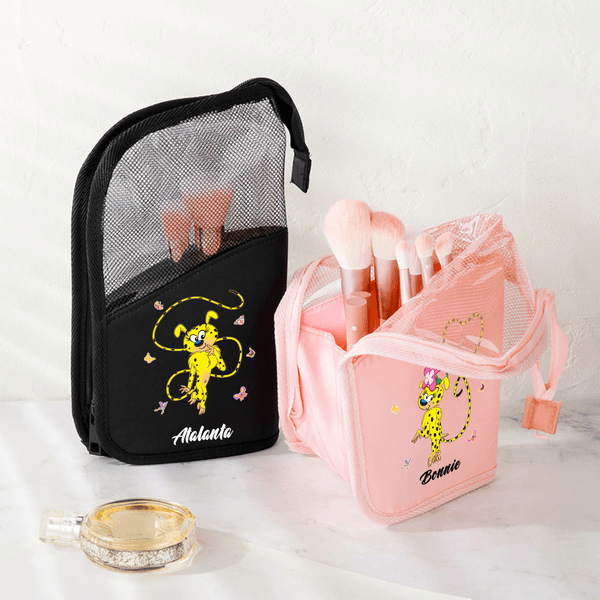 Set de brochas de maquillaje personalizadas con nombre y 10 brochas de maquillaje Regalo de cumpleaños para mujer | Callie × Marsupilami