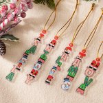 Personalized Christmas Theme Alphabet Acrylic Ornament with Name Stocking Tag Christmas Decor Party Favors for Family Friends