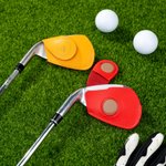 Personalised Multicolour PU Leather Magnetic Golf Club Head Cover with Initial and Number Golf Tools Birthday Game Day Gift for Golf Player Lover
