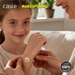 Personlig Marsupilami fødselssteinsarmbånd med navn Bursdagsgave til familie og venner | Callie × Marsupilami®