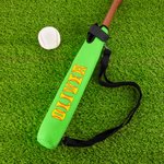 Personalizada Helado Goteo Garabato Nombre portátil de béisbol Softball Bat Funda con gancho y bucle Día de Juego Cumpleaños Regalo para los jugadores de béisbol Softball
