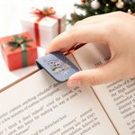 Segnalibro personalizzato con nome magnetico in pelle PU con farfalla e fiore di nascita regalo di compleanno per amanti dei libri