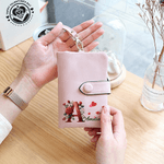 Henkilökohtainen Rose Initial Tri-Fold PU Nahka Rannekoru lompakko nimi ja kortin haltija Syntymäpäivä Ystävänpäivä lahja naisille vaimolle
