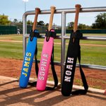 Personalizada Helado Goteo Garabato Nombre portátil de béisbol Softball Bat Funda con gancho y bucle Día de Juego Cumpleaños Regalo para los jugadores de béisbol Softball