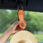 Personalised Multicolour Strong Magnetic PU Leather Hat Clip with Monogram Travel Accessory Birthday Gift for Family Friends