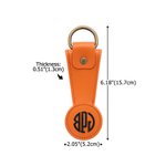 Personalised Multicolour Strong Magnetic PU Leather Hat Clip with Monogram Travel Accessory Birthday Gift for Family Friends