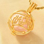 Collier de signe du zodiaque personnalisé avec boule de cristal et nom - Cadeau anniversaire pour les femmes et les enthousiastes de l'astrologie