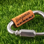 Personalisiertes tragbares PU Leder Namensschild Golf Divot Tool Schlüsselanhänger Golf Feld Zubehör Vatertag Golf Club Geschenk für Golfer Golfliebhaber