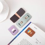 Personalisiertes Buch Kaffee PU Leder Lesezeichen Clip mit Namen Lesen Zubehör Geburtstag Geschenk für Buchliebhaber Bücherwürmer