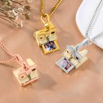 Gepersonaliseerde Vintage Camera Foto Delicate Halsketting Verjaardag Valentijnsdag Verjaardagscadeau voor echtparen Familie