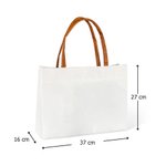 Sac Cabas en Toile Personnalisé avec Personnage de Lecture Dessin Animé Fleur de Naissance et Nom Cadeau d’Anniversaire pour Femmes Filles