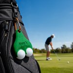 Personalised 3D Printed Text Funny Multicolor Golf Ball Holder with Clip Golf Club Accessory Sports Birthday Christmas Gift for Golf Lover
